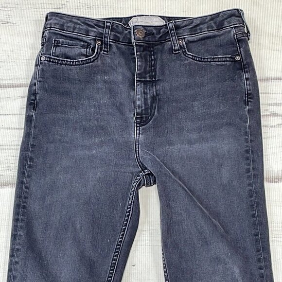 Free People Jeans Skinny Faded Denim Dark Gray Size 28 - Picture 5 of 11